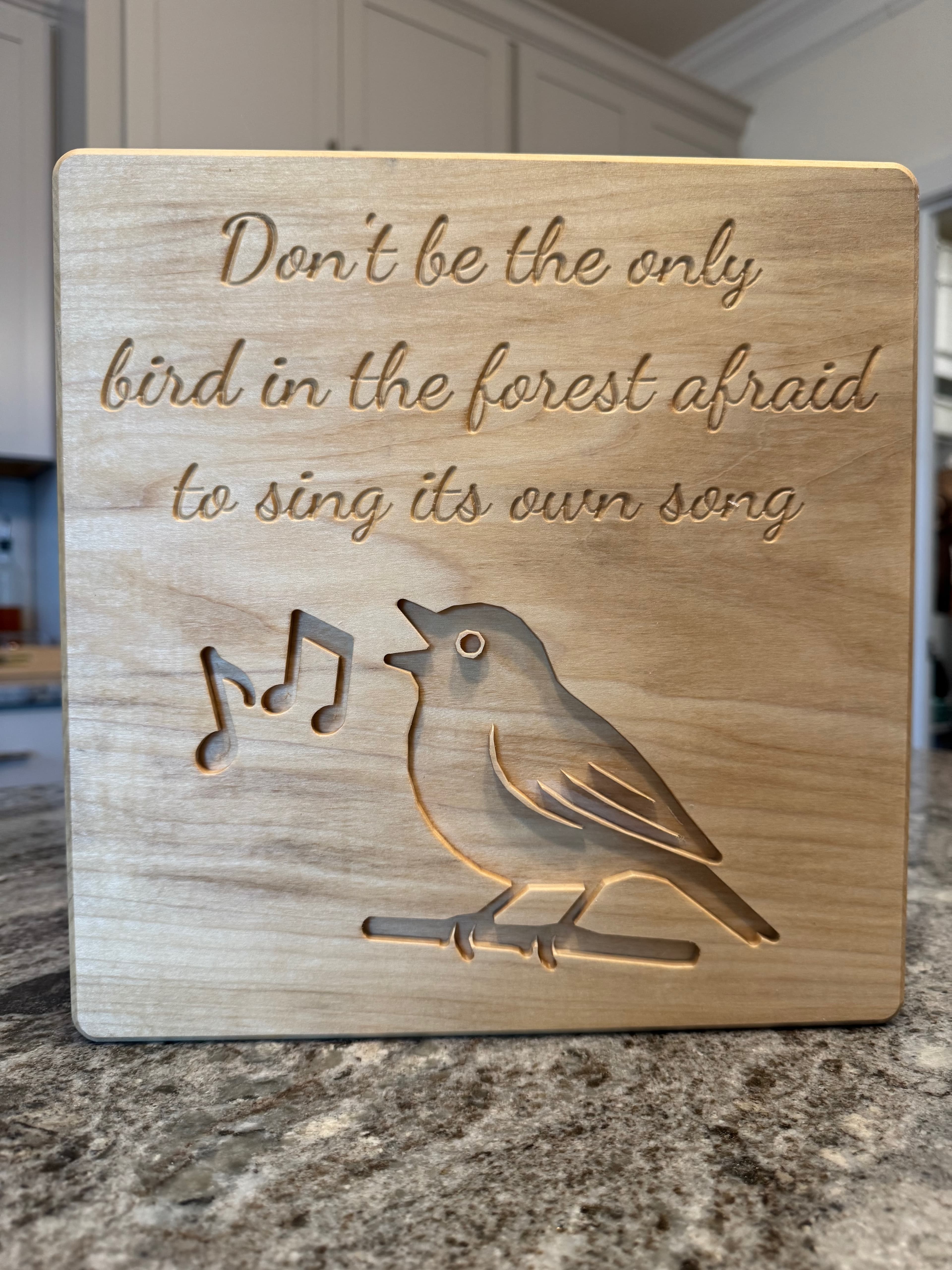 Sing Your Own Song Bird Sign